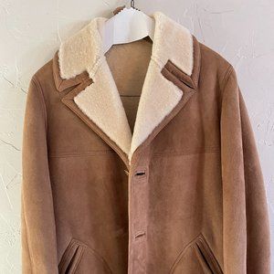 SAWYER II Shearling Sheepskin Leather Suede Coat ~ Marlboro Man ~ Men's Sz 44